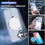For iPhone 16 Skin-feel MagSafe Holder PC Hybrid TPU Phone Case(Blue) - Image 3