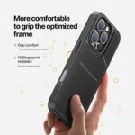 For iPhone 16 Pro DUX DUCIS Rafi II Series MagSafe Magnetic Holder RFID Phone Case(Black) - Image 6