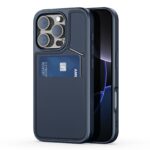 For iPhone 16 Pro DUX DUCIS Rafi II Series MagSafe Magnetic Holder RFID Phone Case(Blue)