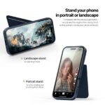 For iPhone 16 Pro DUX DUCIS Rafi II Series MagSafe Magnetic Holder RFID Phone Case(Blue) - Image 4