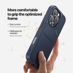 For iPhone 16 Pro DUX DUCIS Rafi II Series MagSafe Magnetic Holder RFID Phone Case(Blue) - Image 6