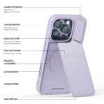 For iPhone 16 Pro DUX DUCIS Rafi II Series MagSafe Magnetic Holder RFID Phone Case(Purple) - Image 3