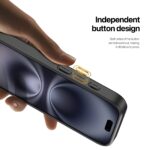 For iPhone 16 DUX DUCIS Rafi II Series MagSafe Magnetic Holder RFID Phone Case(Black) - Image 7