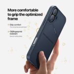 For iPhone 16 DUX DUCIS Rafi II Series MagSafe Magnetic Holder RFID Phone Case(Blue) - Image 6