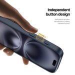 For iPhone 16 DUX DUCIS Rafi II Series MagSafe Magnetic Holder RFID Phone Case(Blue) - Image 7