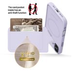 For iPhone 16 DUX DUCIS Rafi II Series MagSafe Magnetic Holder RFID Phone Case(Purple) - Image 5