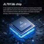 1.43 inch Leather Strap Bluetooth Call Smart Watch - Image 3