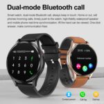 1.43 inch Leather Strap Bluetooth Call Smart Watch - Image 5