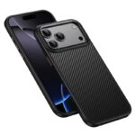 For iPhone 17 Pro Max Kevlar Fiber Shockproof MagSafe Phone Case(Black) - Image 2