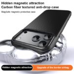For iPhone 17 Pro Max Kevlar Fiber Shockproof MagSafe Phone Case(Black) - Image 4