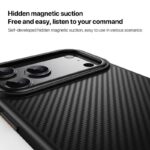 For iPhone 17 Pro Max Kevlar Fiber Shockproof MagSafe Phone Case(Black) - Image 5