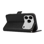 For iPhone 17 Pro Max ABEEL Side-Magnetic Litchi Pattern Leather RFID Phone Case(Black) - Image 6