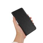 For iPhone 17 Pro Max ABEEL Side-Magnetic Litchi Pattern Leather RFID Phone Case(Black) - Image 7