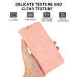 For iPhone 17 Pro Max ABEEL Frosted Magnetic RFID Leather Phone Case(Pink) - Image 4