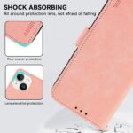 For iPhone 17 Pro Max ABEEL Frosted Magnetic RFID Leather Phone Case(Pink) - Image 5
