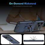 For iPhone 17 Pro Max Shockproof Metal Ring Holder Phone Case(Blue) - Image 6