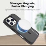 For iPhone 16 Pro RedPepper Armor Magsafe PC Hybrid TPU Phone Case(Black) - Image 3