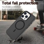 For iPhone 16 Pro RedPepper Armor Magsafe PC Hybrid TPU Phone Case(Black) - Image 6