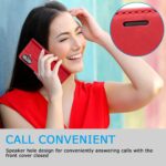 For iPhone 16 Plus LC.IMEEKE Strong Magnetism Microfiber Leather Phone Case(Red) - Image 7