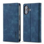 For iPhone 16 Plus LC.IMEEKE Strong Magnetism Microfiber Leather Phone Case(Blue) - Image 2