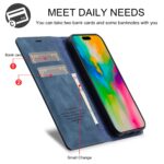 For iPhone 16 Plus LC.IMEEKE Strong Magnetism Microfiber Leather Phone Case(Blue) - Image 4