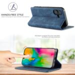 For iPhone 16 Plus LC.IMEEKE Strong Magnetism Microfiber Leather Phone Case(Blue) - Image 5