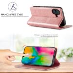 For iPhone 16 Plus LC.IMEEKE Strong Magnetism Microfiber Leather Phone Case(Rose Gold) - Image 5