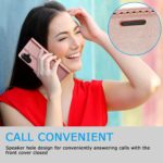 For iPhone 16 Plus LC.IMEEKE Strong Magnetism Microfiber Leather Phone Case(Rose Gold) - Image 7