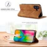 For iPhone 16 Plus LC.IMEEKE Strong Magnetism Microfiber Leather Phone Case(Brown) - Image 5