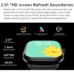 Y80 2.01 inch IPS HD Screen Smart Watch - Image 5