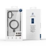 For iPhone 16 Plus DUX DUCIS Aimo Mag Series MagSafe Ring Holder Frosted Phone Case(Black) - Image 9