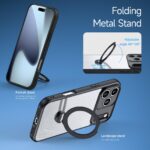 For iPhone 17 Pro DUX DUCIS Aimo Mag Series MagSafe Ring Holder Frosted Phone Case(Black) - Image 3