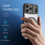 For iPhone 17 Pro DUX DUCIS Aimo Mag Series MagSafe Ring Holder Frosted Phone Case(Black) - Image 4