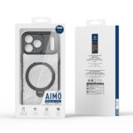 For iPhone 17 Pro DUX DUCIS Aimo Mag Series MagSafe Ring Holder Frosted Phone Case(Black) - Image 8