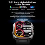 2.01 inch Screen Silicone Strap 10m Waterproof Smart Watch - Image 6