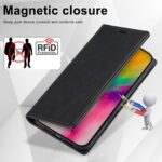 For iPhone 16 Pro LC.IMEEKE RFID Anti-theft Leather Phone Case(Black) - Image 6