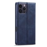 For iPhone 16 Pro LC.IMEEKE RFID Anti-theft Leather Phone Case(Blue) - Image 3