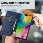 For iPhone 16 Pro LC.IMEEKE RFID Anti-theft Leather Phone Case(Blue) - Image 5