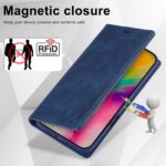 For iPhone 16 Pro LC.IMEEKE RFID Anti-theft Leather Phone Case(Blue) - Image 6