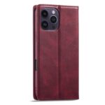 For iPhone 16 Pro LC.IMEEKE RFID Anti-theft Leather Phone Case(Red) - Image 3