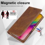 For iPhone 16 Pro LC.IMEEKE RFID Anti-theft Leather Phone Case(Brown) - Image 6