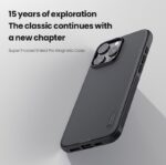 For iPhone 16 Pro NILLKIN Frosted Shield Pro Magnetic Magsafe Phone Case(Black) - Image 4