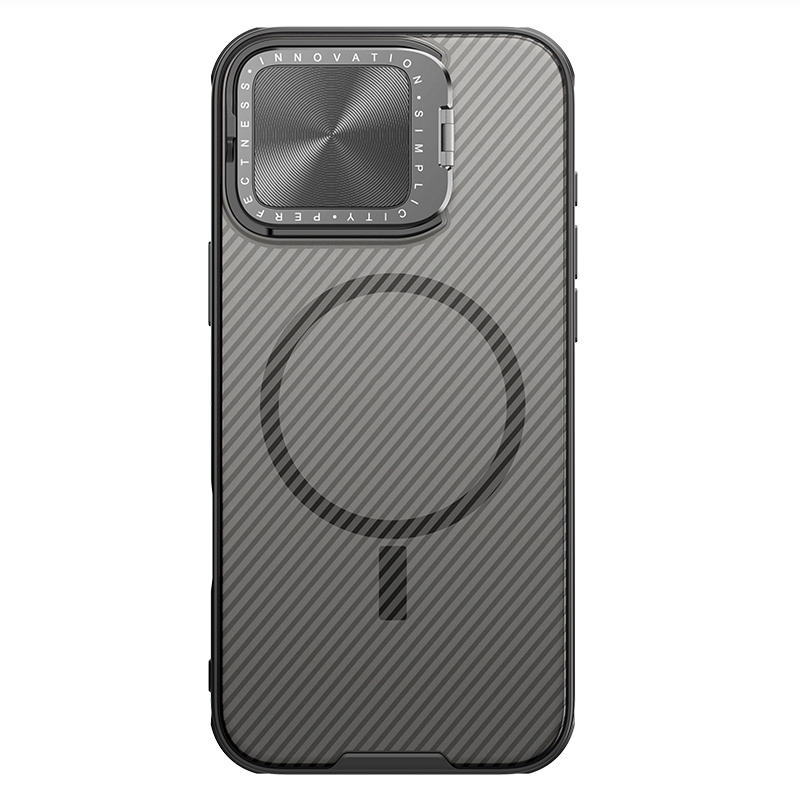 EDA007131402A.jpg For iPhone 16 Pro NILLKIN CamShield Prop MagSafe Magnetic Translucent PC Phone Case(Black) - Image 1