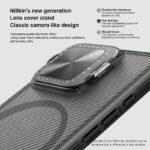 For iPhone 16 Pro NILLKIN CamShield Prop MagSafe Magnetic Translucent PC Phone Case(Black) - Image 5