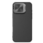 For iPhone 16 Pro NILLKIN Black Mirror Prop CD Texture Mirror Phone Case(Black)