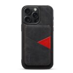 For iPhone 16 Pro ESEBLE E2 Retro Texture Card Slots MagSafe RFID Leather Case(Black) - Image 2