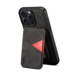 For iPhone 16 Pro ESEBLE E2 Retro Texture Card Slots MagSafe RFID Leather Case(Black) - Image 4