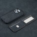 For iPhone 16 Pro ESEBLE E2 Retro Texture Card Slots MagSafe RFID Leather Case(Black) - Image 6