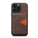 For iPhone 16 Pro ESEBLE E2 Retro Texture Card Slots MagSafe RFID Leather Case(Coffee) - Image 2