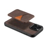 For iPhone 16 Pro ESEBLE E2 Retro Texture Card Slots MagSafe RFID Leather Case(Coffee) - Image 3